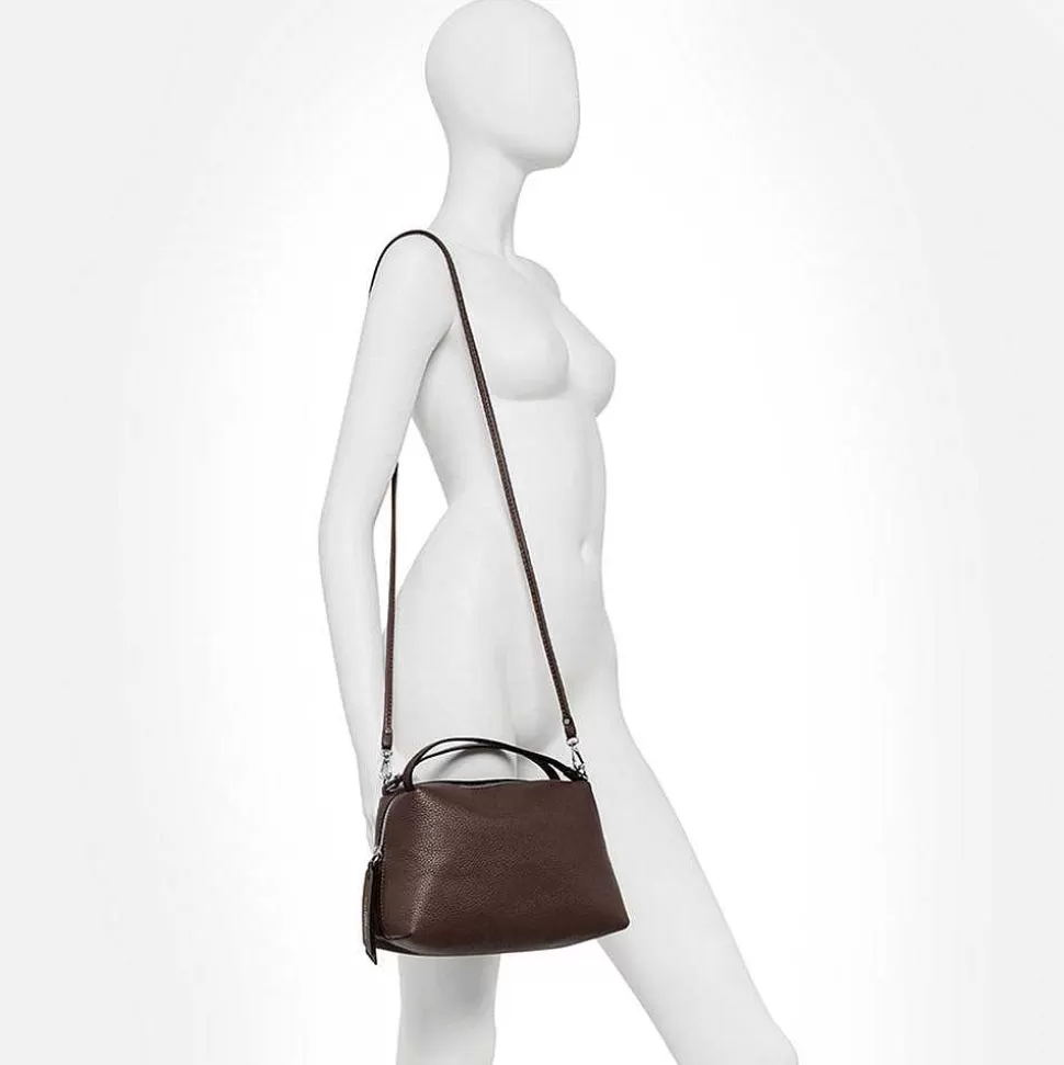 Shop Deep Green Leather Large Alifa Bag Handbags