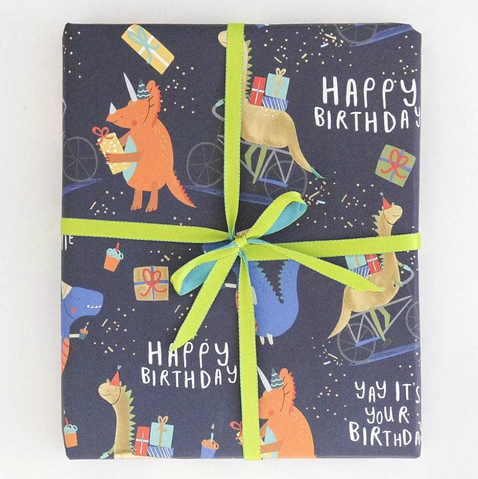 New Dinosaurs Party Time Wrapping Paper Wrapping Paper