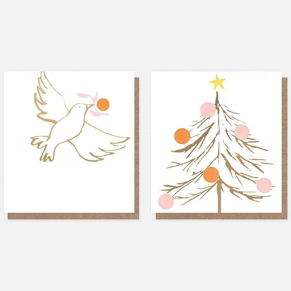 Store Dove And Tree Charity Christmas Cards Pack Of 8 Christmas Card Packs
