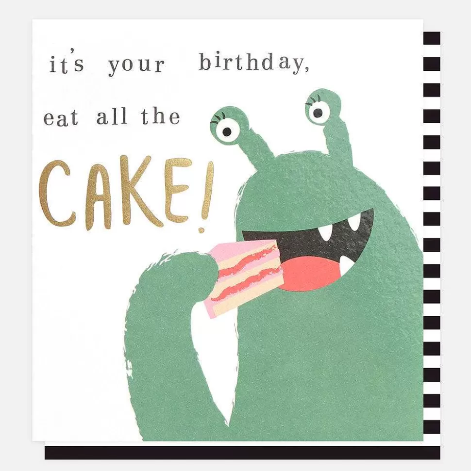 Clearance Eat All The Cake Birthday Card For Kids