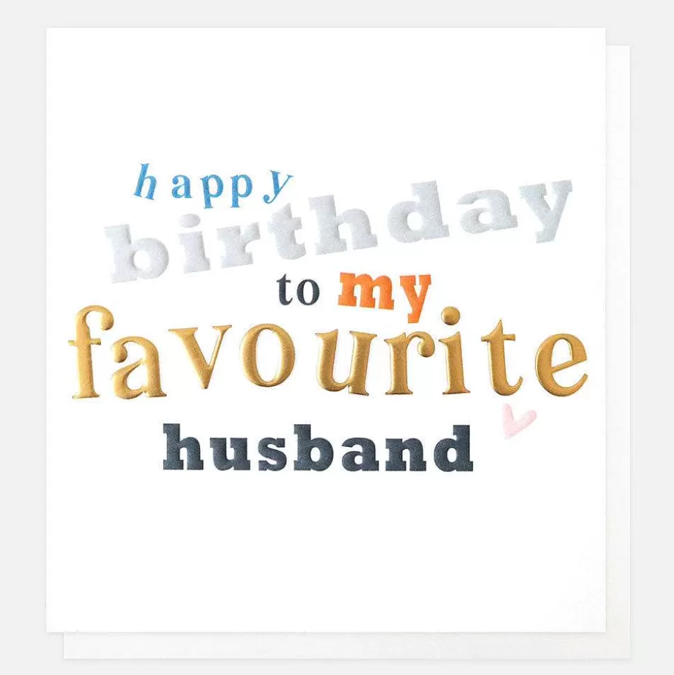 Clearance Favourite Birthday Card For Husband Male Relation
