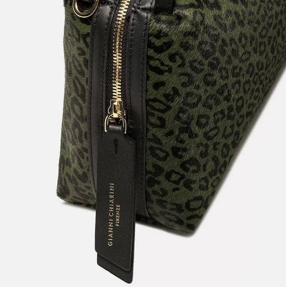 Sale Field Green Leopard Small Alifa Bag Shoulder Bags