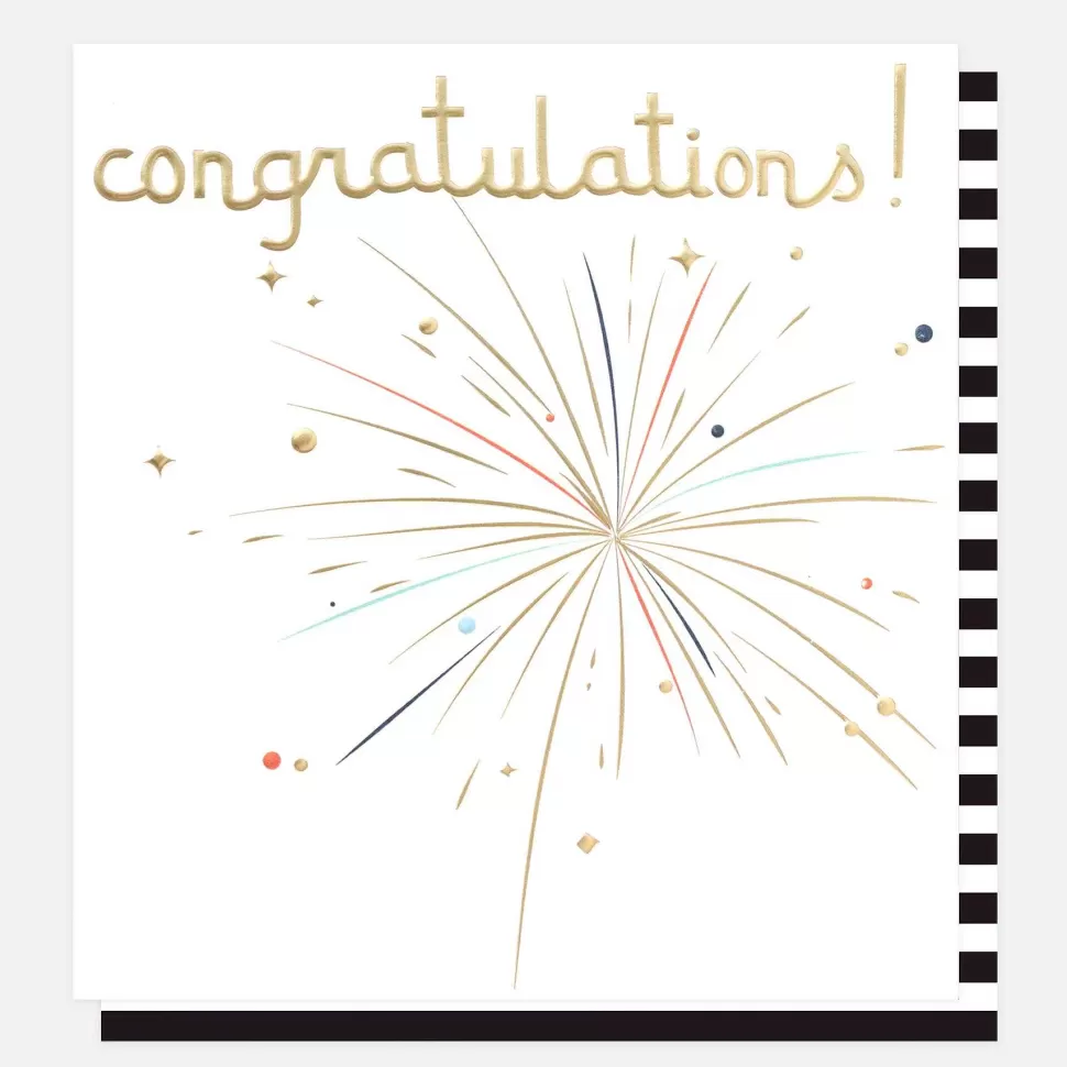 Best Sale Firework Congratulations Card New Job Cards