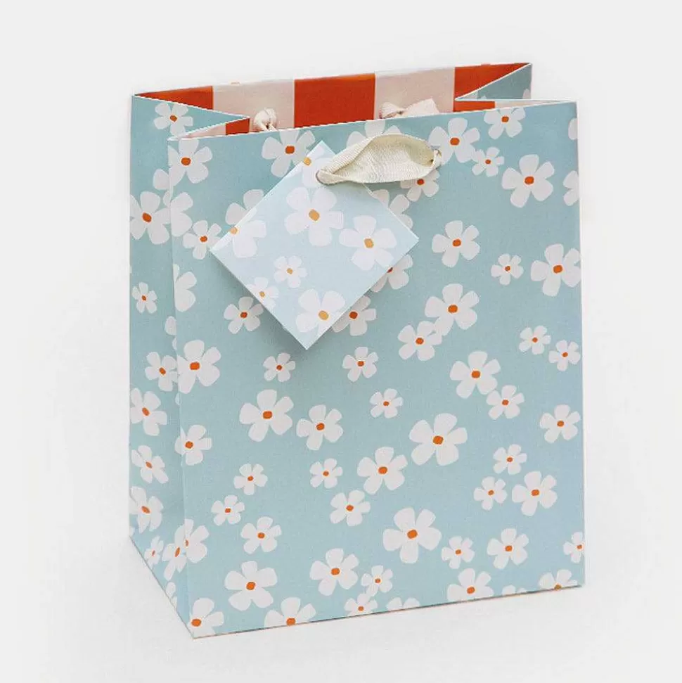 Store Fleur Blue Floral Medium Gift Bag Gift Bags
