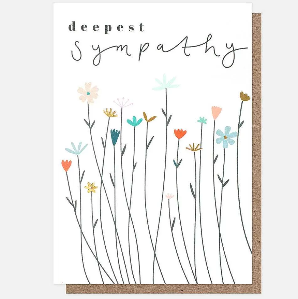 Store Fleur Deepest Sympathy Card Sympathy Cards