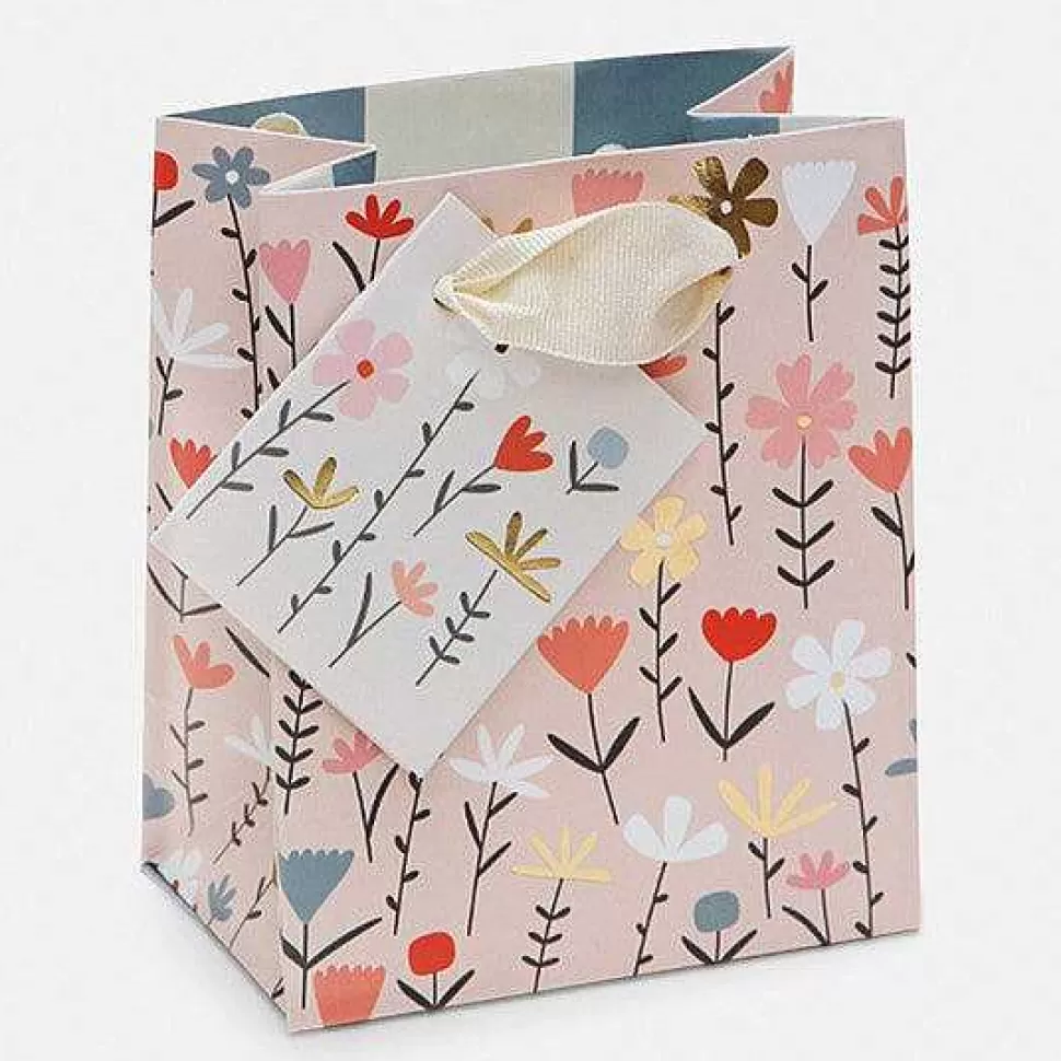 Flash Sale Fleur Pink Floral Small Gift Bag Gift Bags