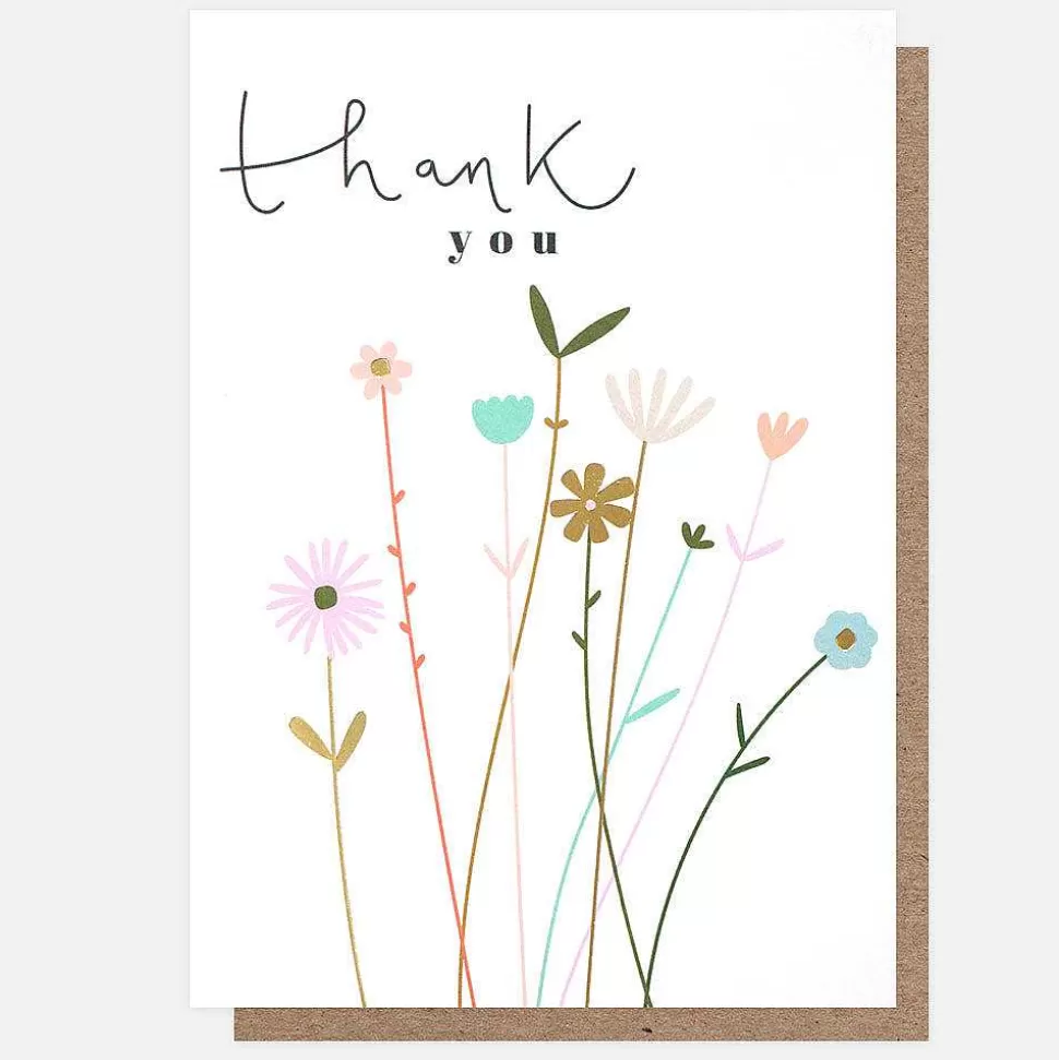 Hot Fleur Thank You Card Thank You Cards