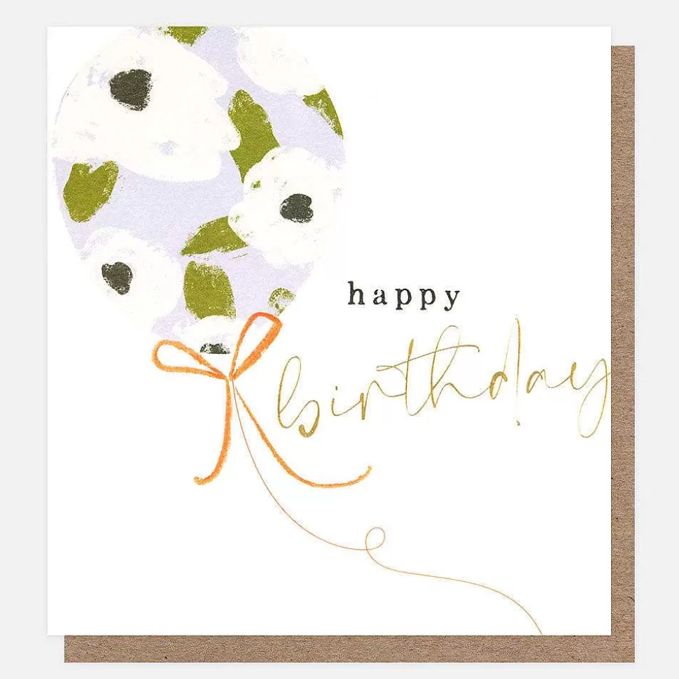 Fashion Floral Balloon Birthday Card New Cards