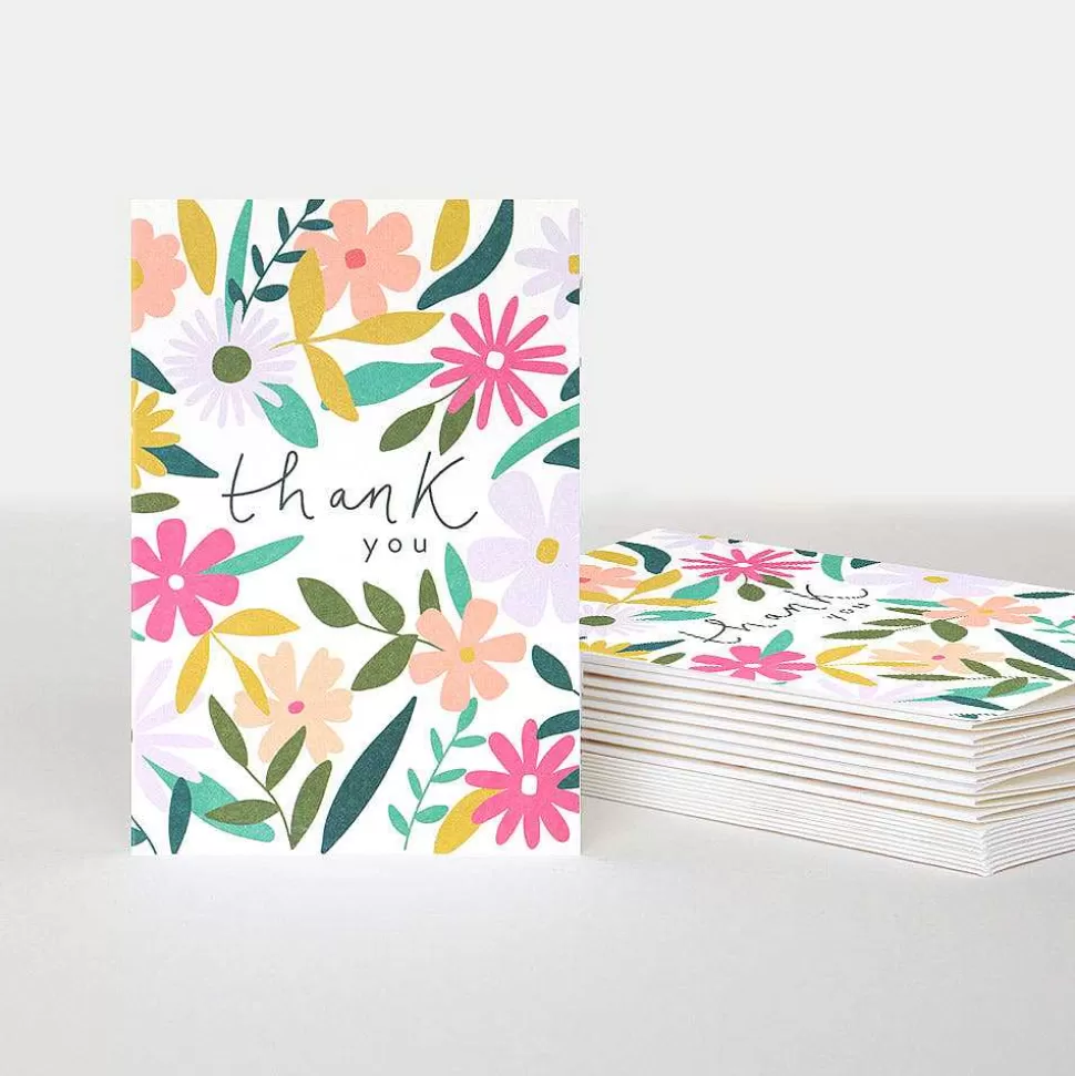 Fashion Floral Thank You Notecards Pack Of 10 Packs Of Cards