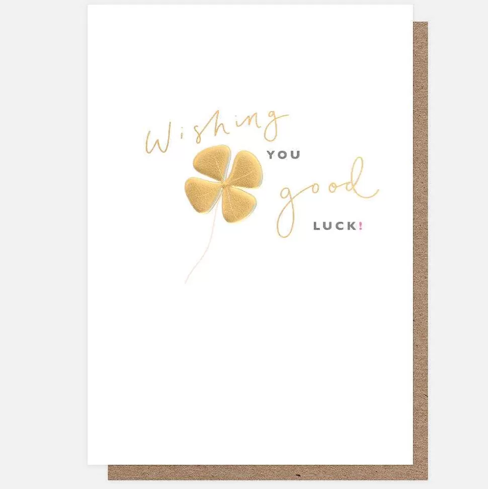 Best Four Leaf Clover Good Luck Card Good Luck Cards
