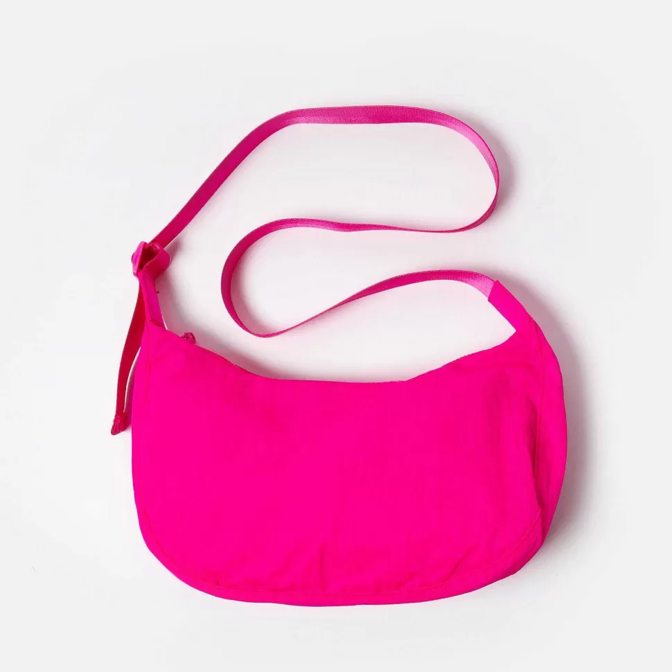 Cheap Fuchsia Pink Nylon Crossbody Bag Colourful Bags