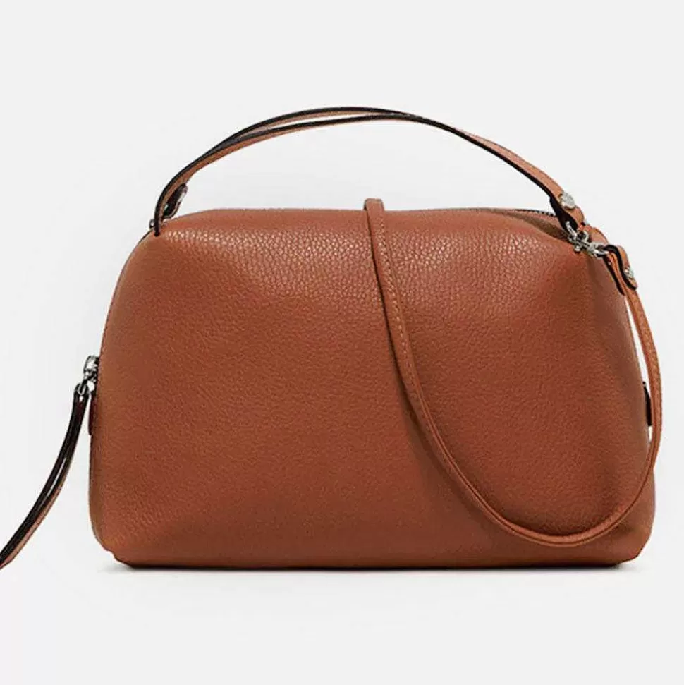 Discount Ginger Leather Large Alifa Bag Shoulder Bags