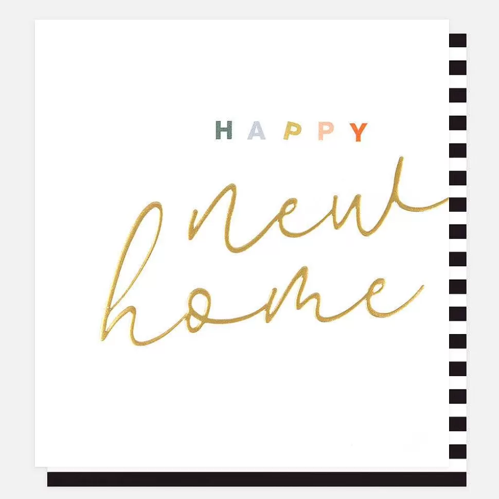 Clearance Gold Calligraphy New Home Card New Cards