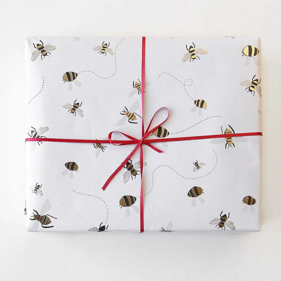 Best Sale Gold Foil Bee Wrapping Paper Wrapping Paper