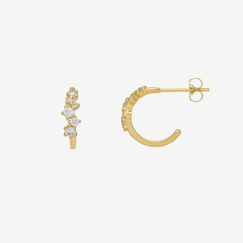 Clearance Gold Plated Constellation Hoop Earrings Earrings