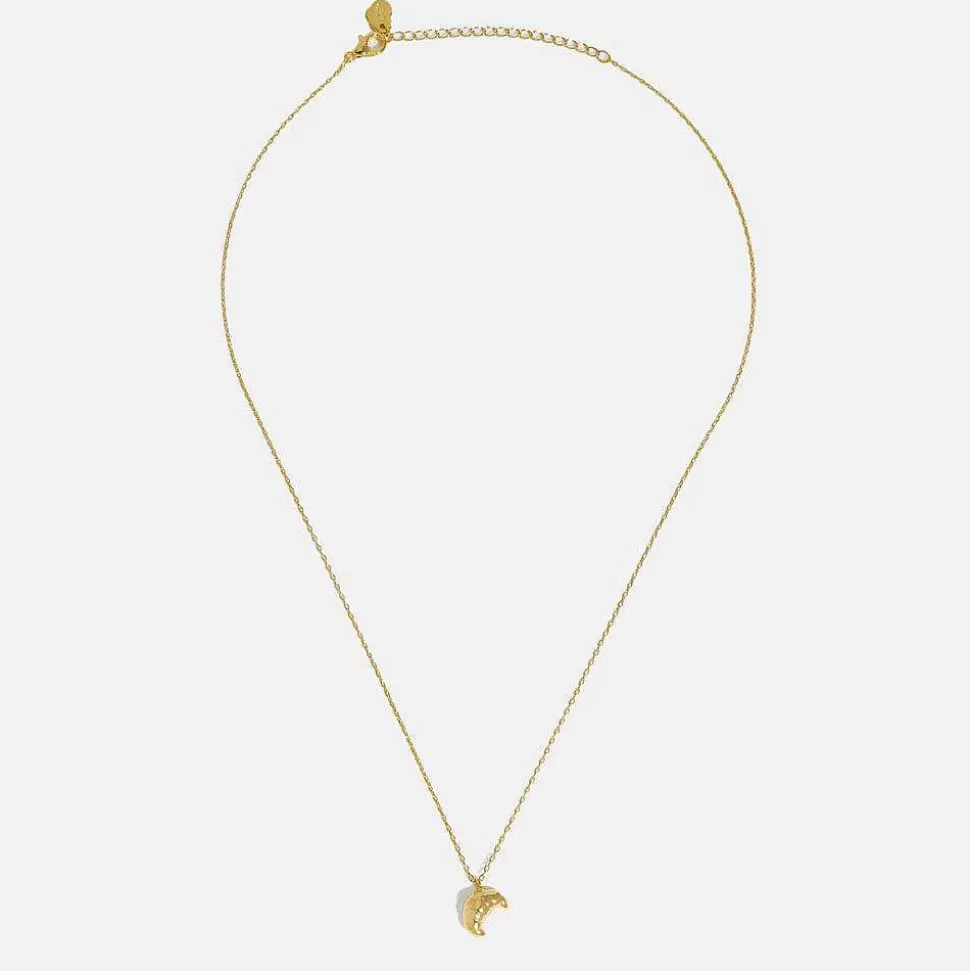 Hot Gold Plated Croissant Necklace Necklaces