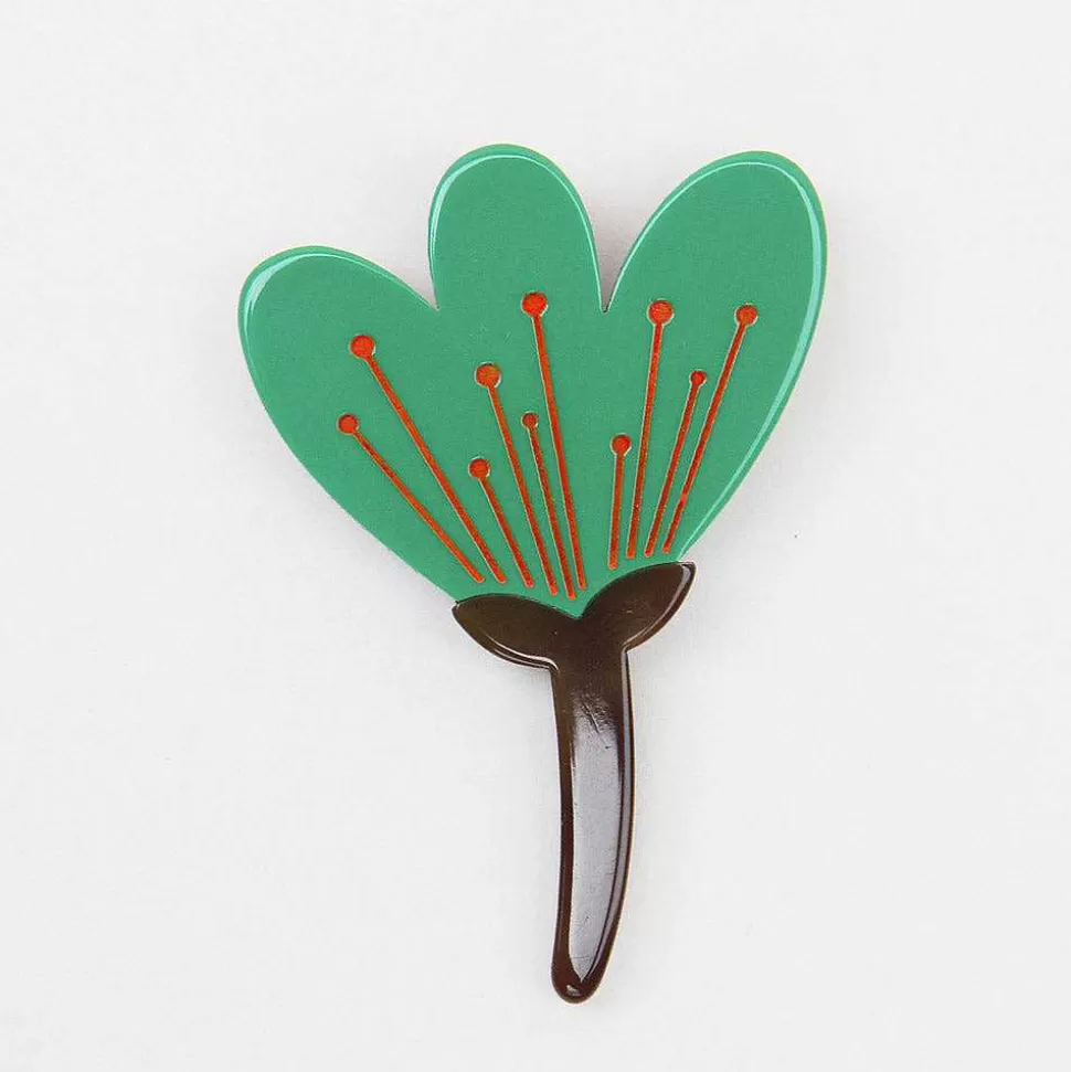 Flash Sale Green Flower Brooch Brooches