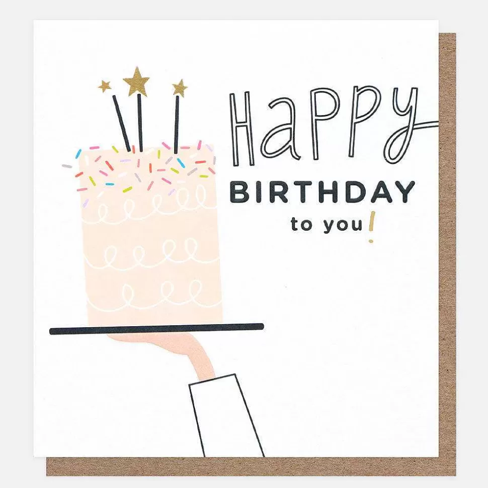 Fashion Happy Birthday To You Cake Birthday Card For Them