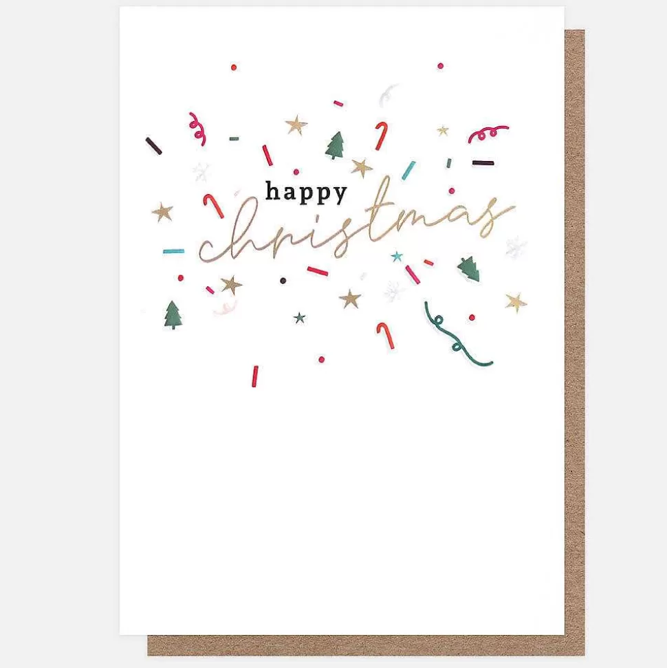 Best Happy Christmas Confetti Card Christmas Cards