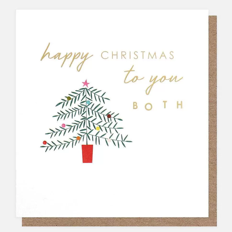 Hot Happy Christmas To You Both Tree Card Christmas Cards