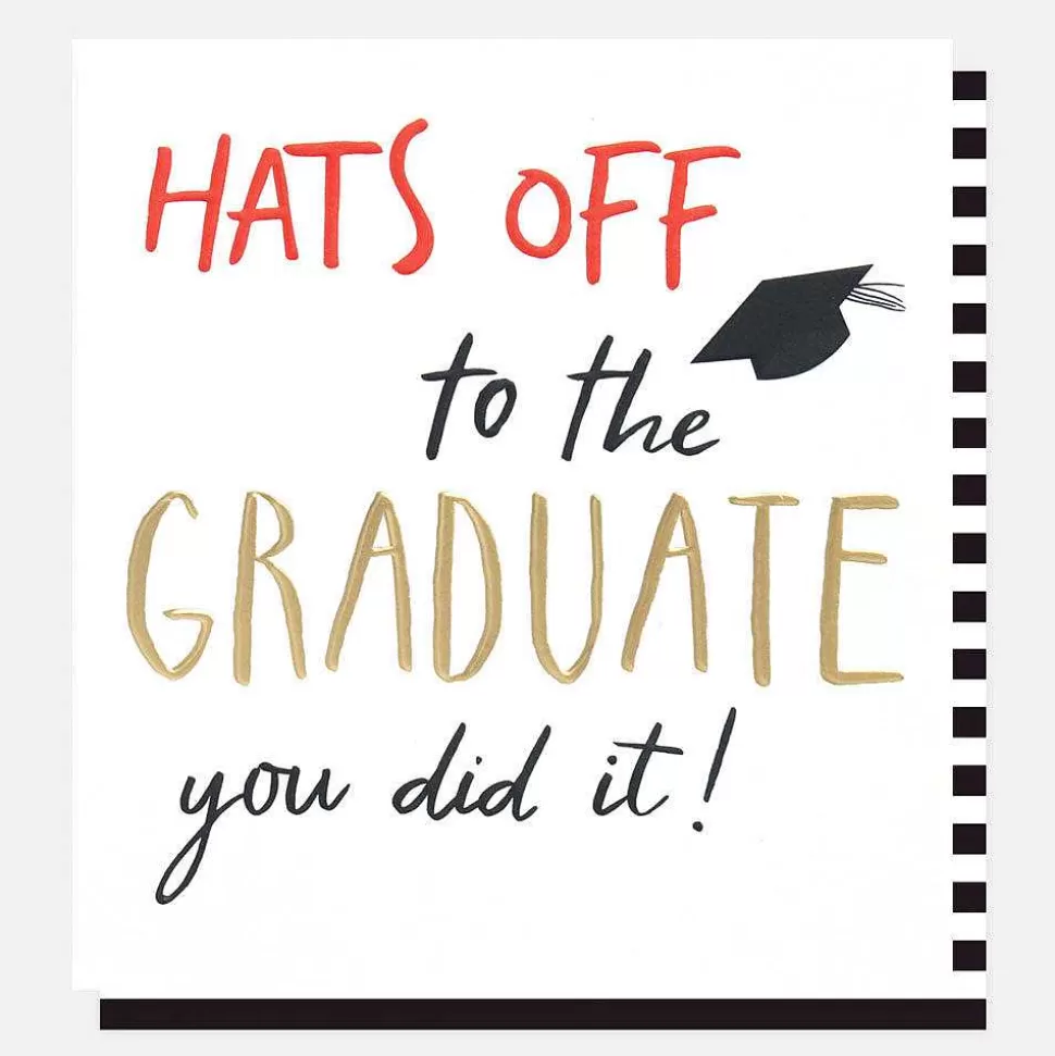 Store Hats Off Graduation Card Exam & Graduation Cards