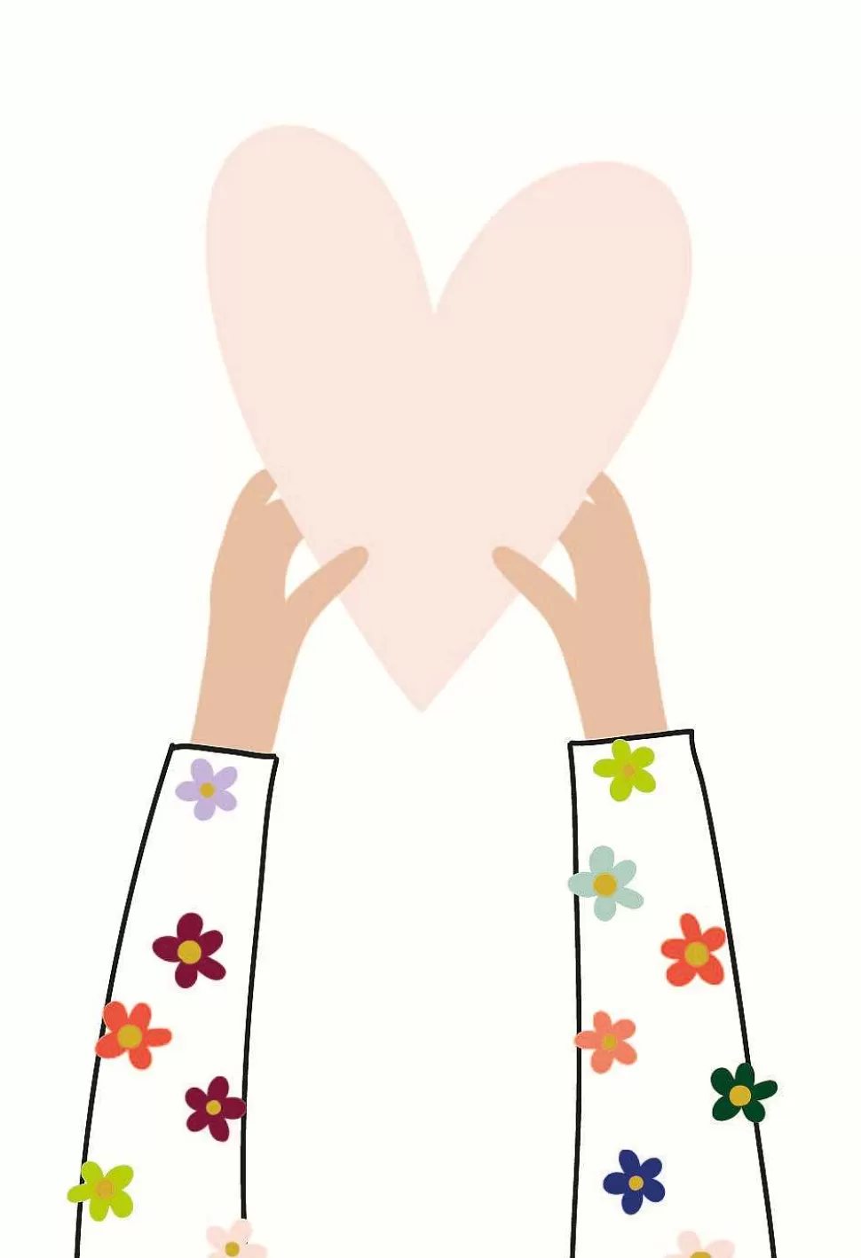 Discount Heart & Hands Blank Notecards Pack Of 10 Blank Notecards Packs