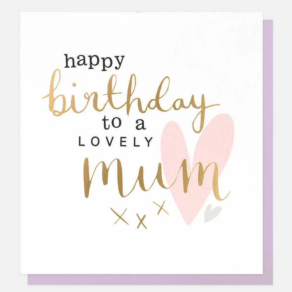 New Heart Birthday Card For Mum Female Relation
