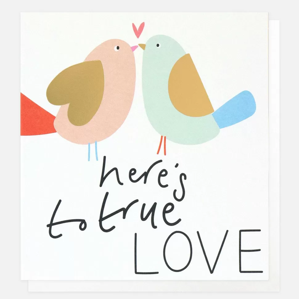 Cheap Here's To True Love Birds Card Engagement Cards