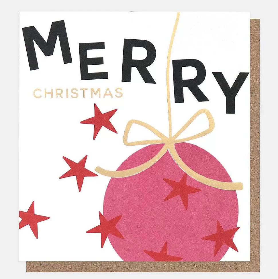Best Holly And Star Bauble Charity Christmas Cards Pack Of 8 Christmas Cards