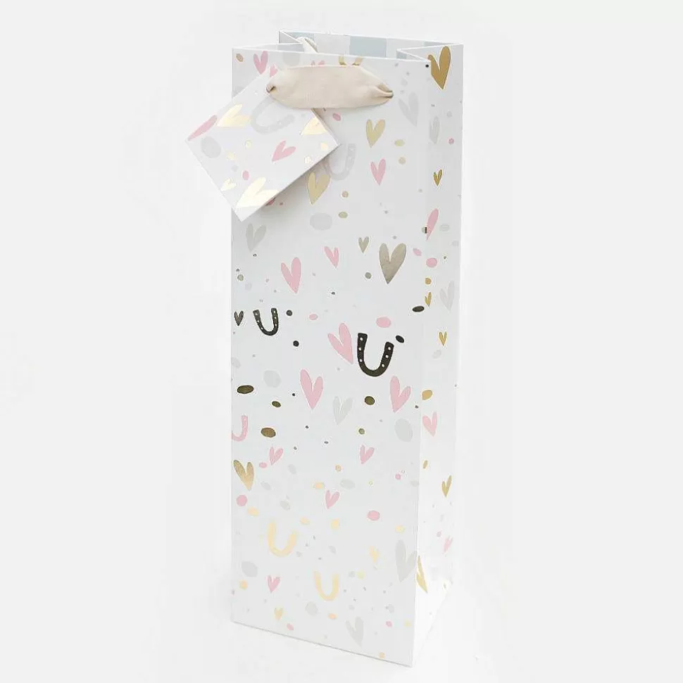 Fashion Horseshoe Heart Wedding Bottle Gift Bag Bottle Bags