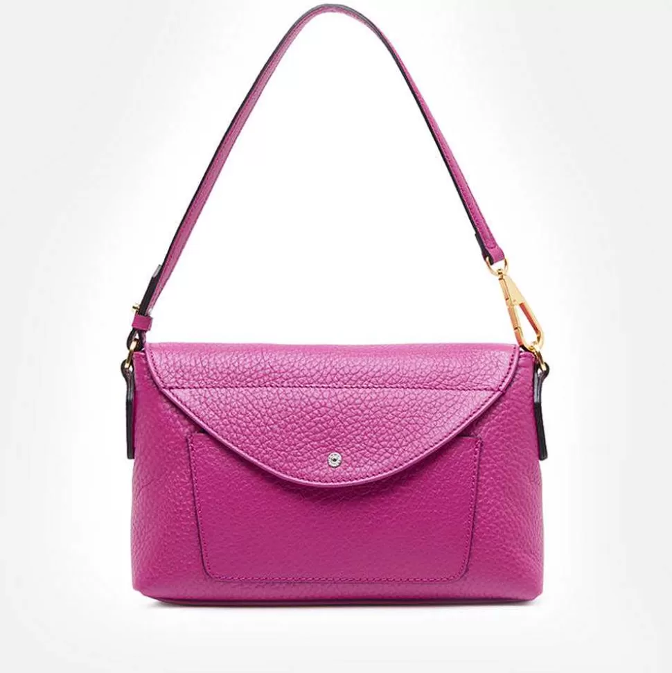 Outlet Hot Pink Leather Brooke Flap Bag Shoulder Bags