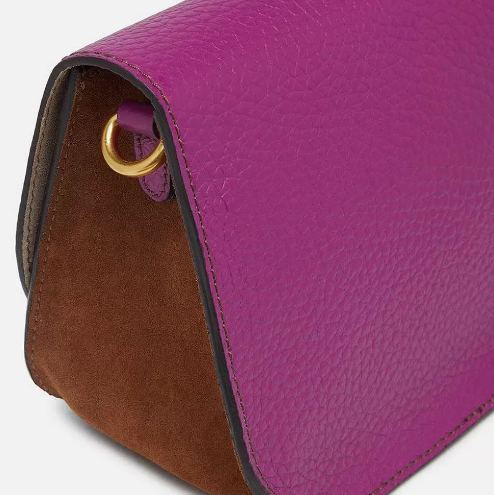 Best Sale Hot Pink Leather Tara Crossbody Bag Colourful Bags