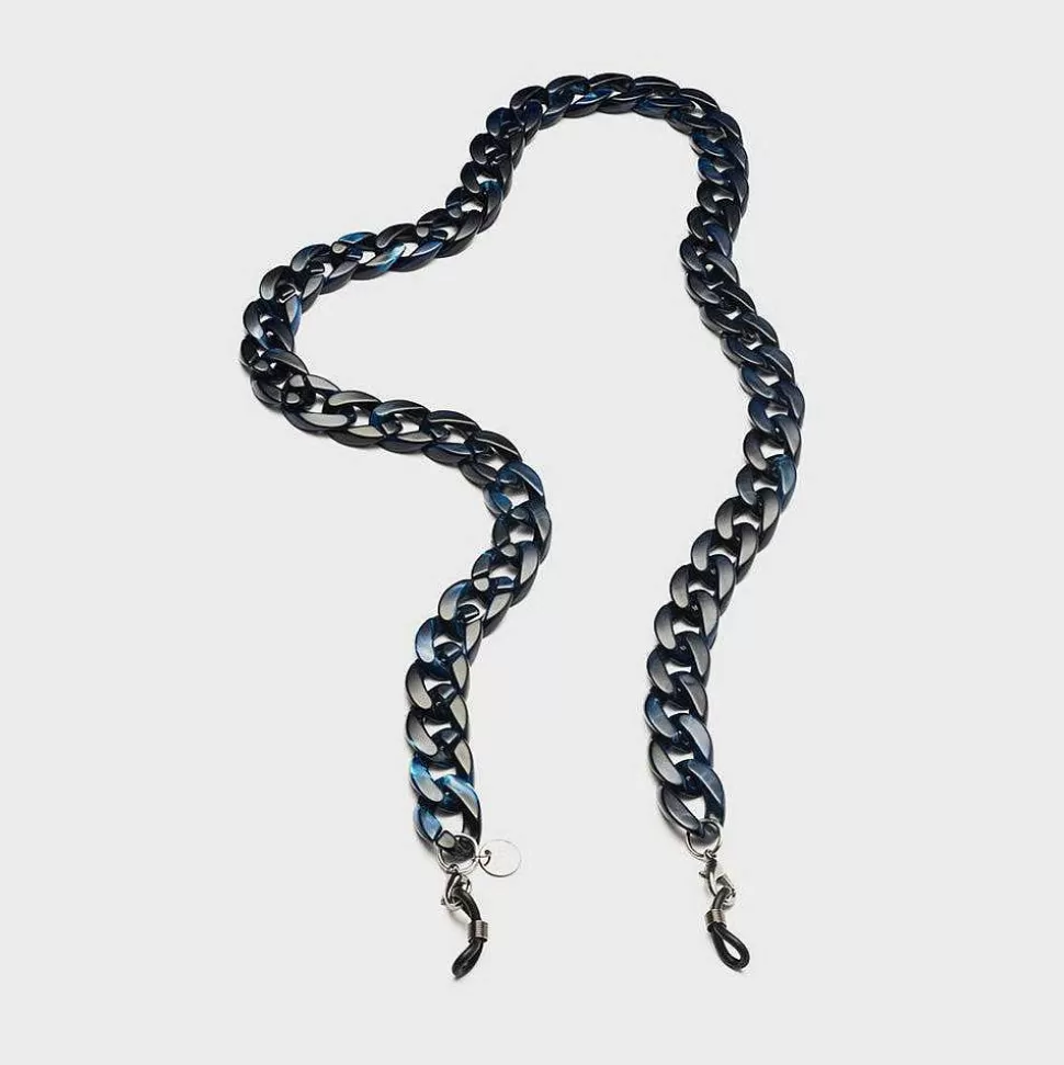 Online Indigo Marble Glasses Chain Glasses Chains