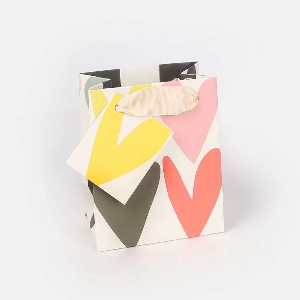 Fashion Jumbled Hearts Small Gift Bag Gift Bags