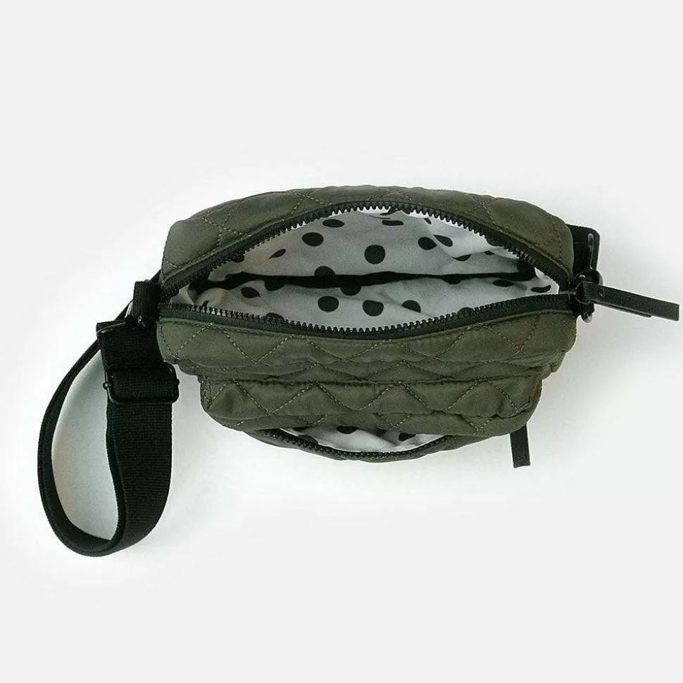 Sale Khaki Quilted Crossbody Bag Shoulder Bags