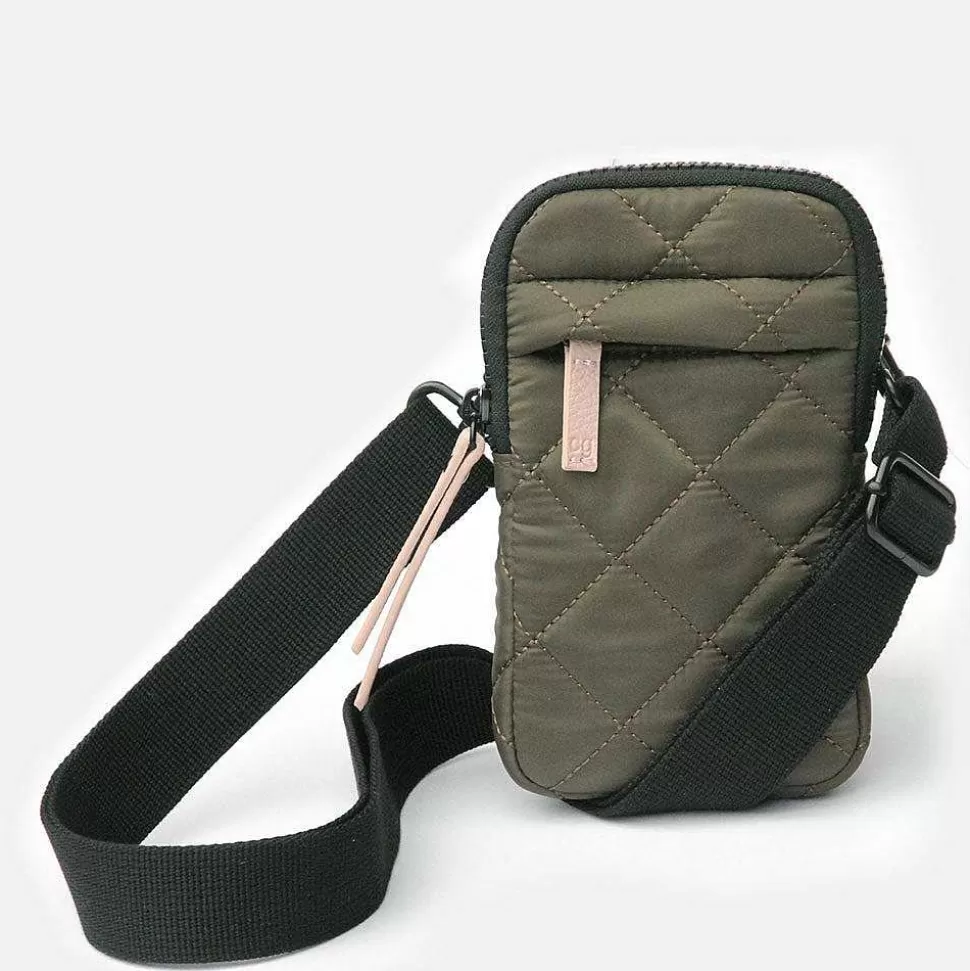 Online Khaki Quilted Phone Pouch Bag Phone Pouch Bags