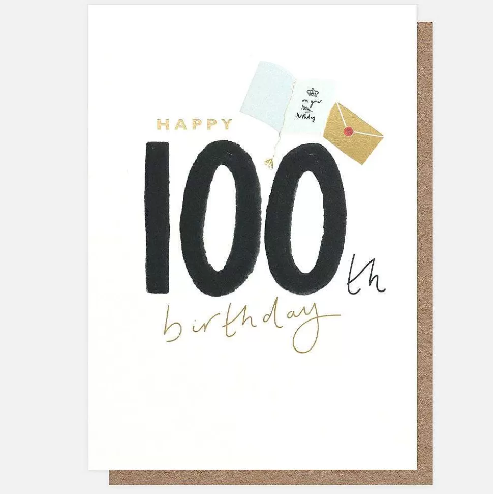Fashion Letter 100Th Birthday Card By Age
