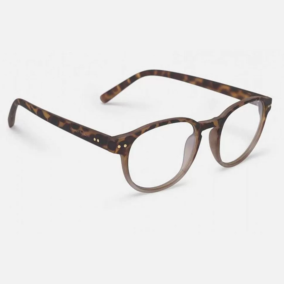 Outlet Light Brown Jerry Blue Light Glasses Glasses