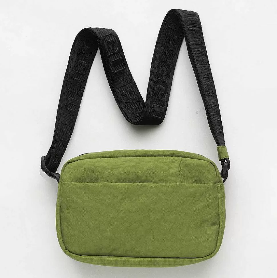 Cheap Lime Recycled Nylon Crossbody Camera Bag Camera Bags