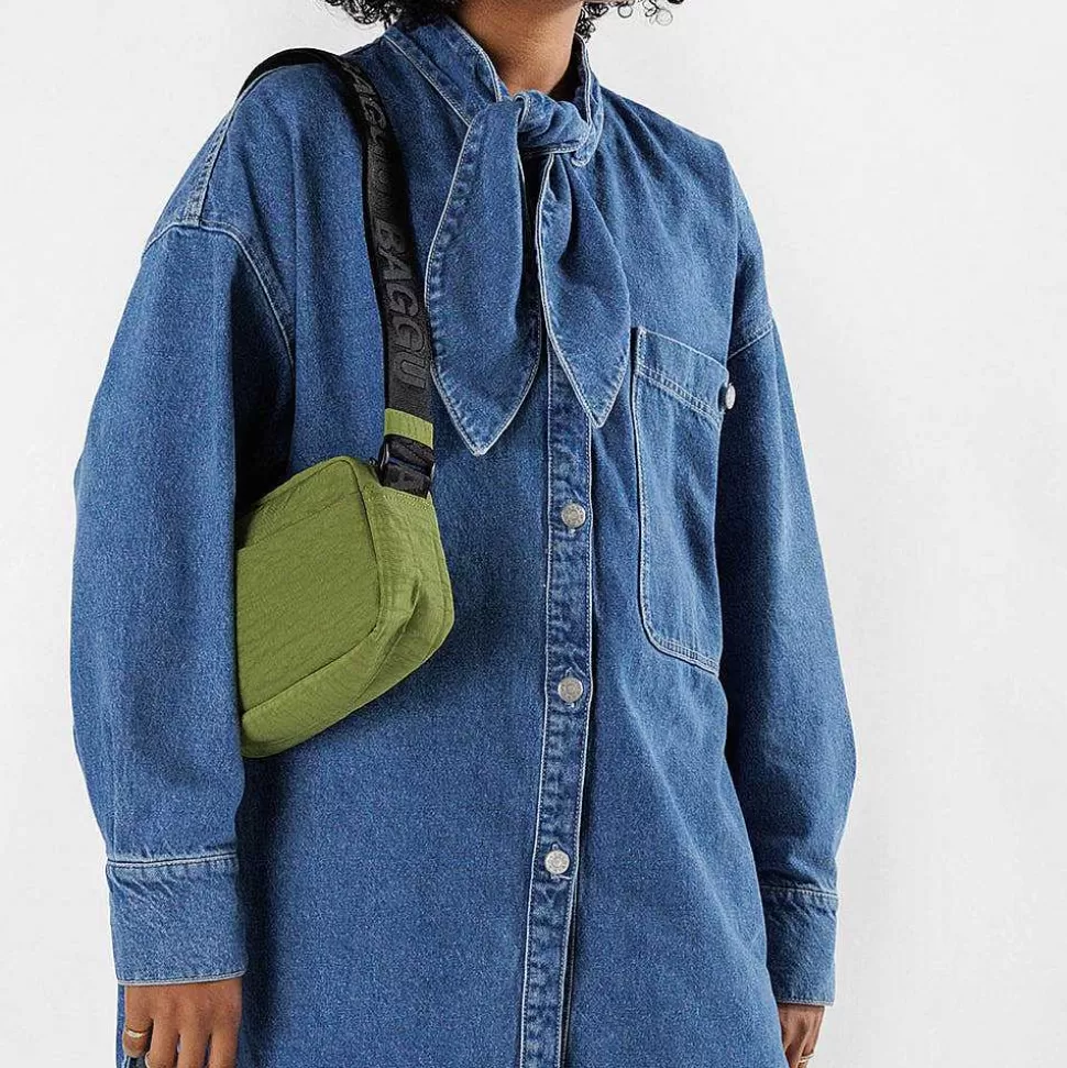 Best Lime Recycled Nylon Crossbody Camera Bag Crossbody Bags