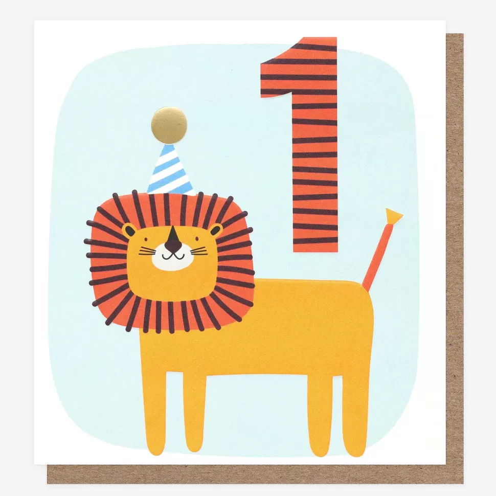 Cheap Lion 1St Birthday Card By Age