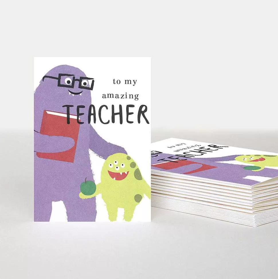 Sale Little Monster Teacher Thank You Card Pack Of 10 Thank You Cards