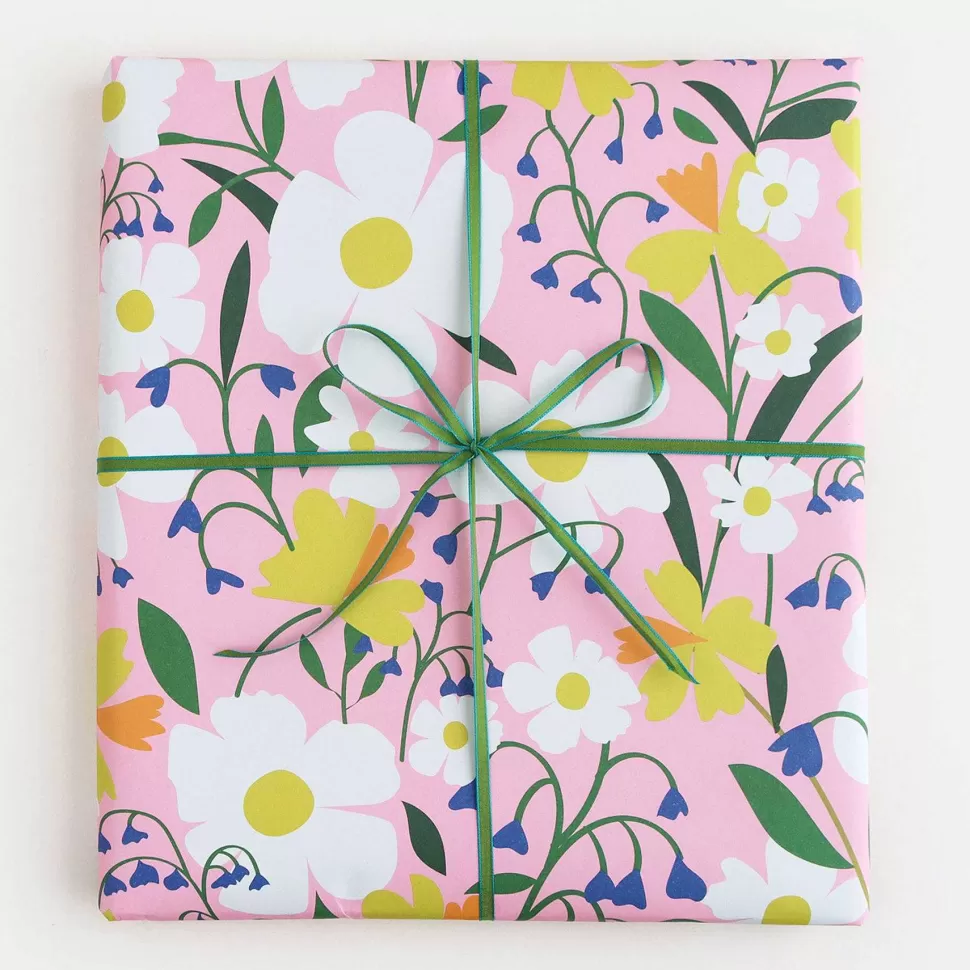 Discount Meadow Floral Wrapping Paper Wrapping Paper