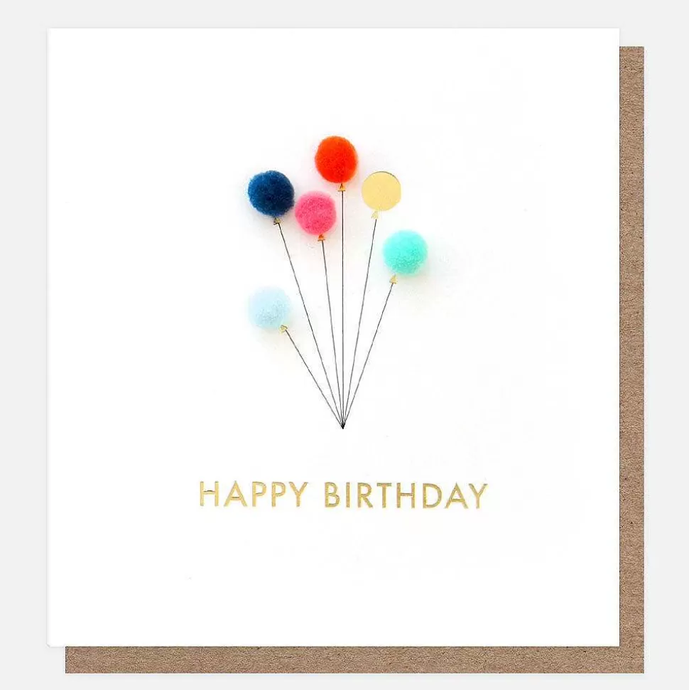 Sale Mini Poms Balloons Birthday Card For Them