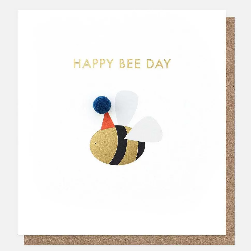 New Mini Poms Bee Birthday Card For Them