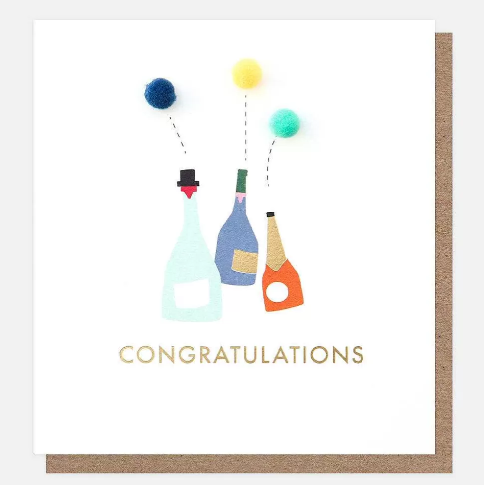 Hot Mini Poms Bottles Congratulations Card Congratulations Cards