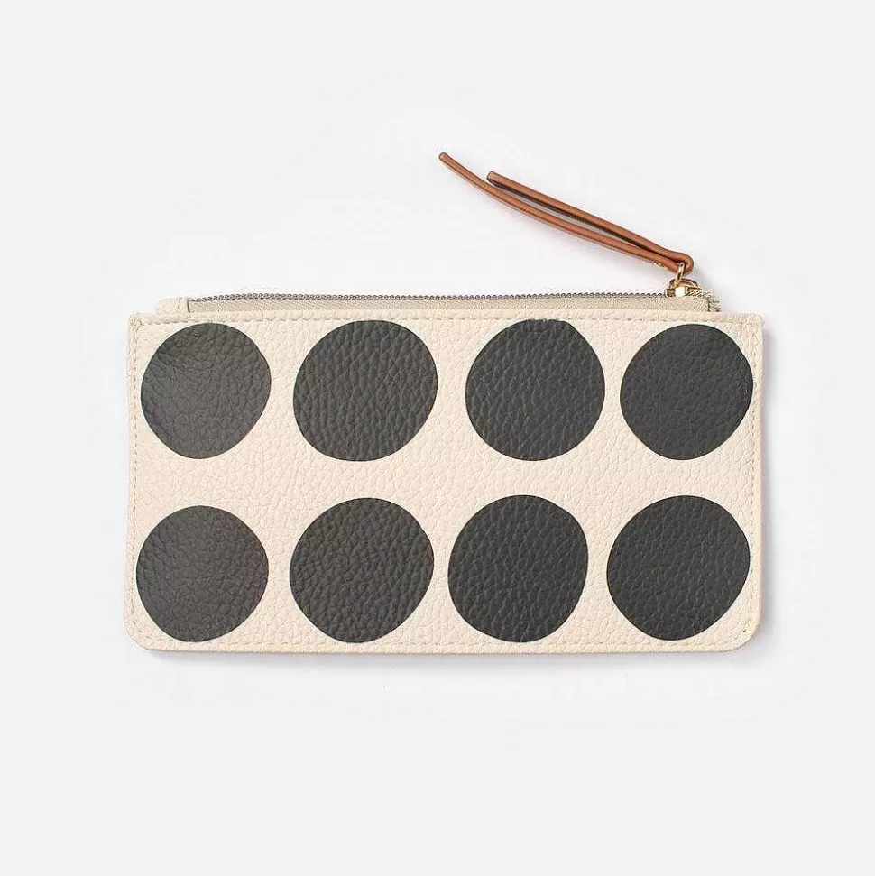 Cheap Mono Big Spot Long Slim Patch Purse Card Holders