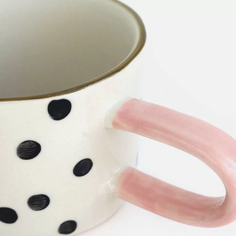 Sale Mono Small Spots Mug Drinkware