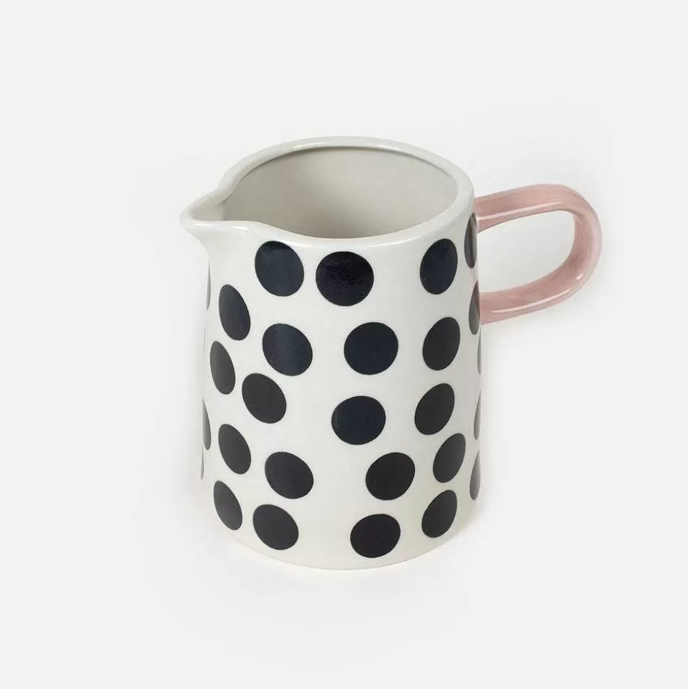 Hot Mono Spot Hand Painted Stoneware Jug Home Office