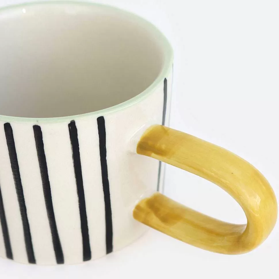 Hot Mono Stripe Mug Drinkware